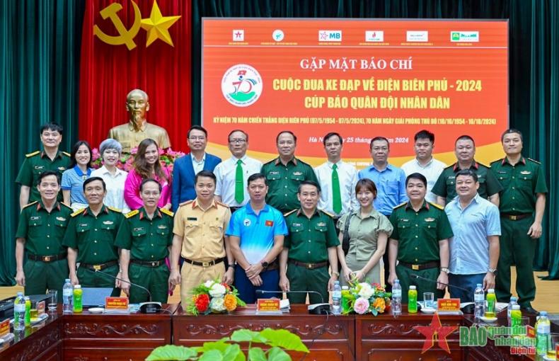 Gặp mặt báo chí công bố Cuộc đua xe đạp “Về Điện Biên Phủ - 2024, Cúp Báo Quân đội nhân dân”